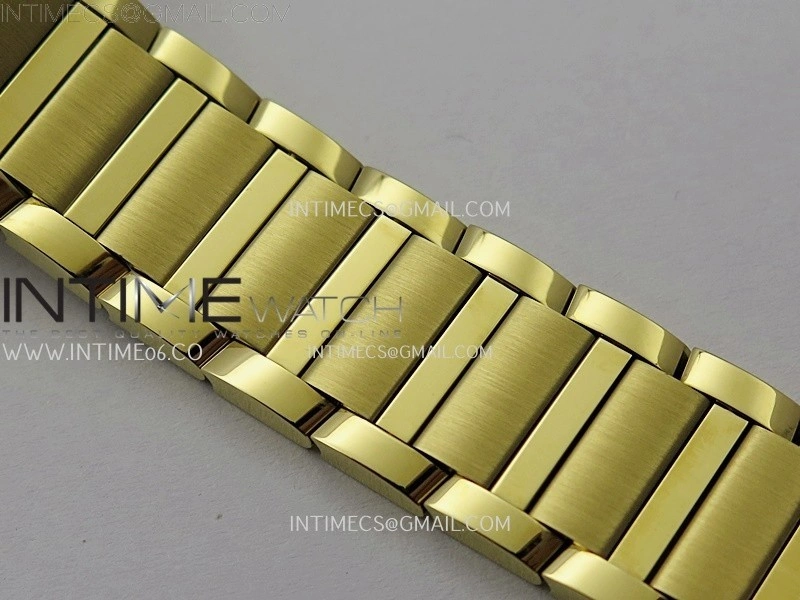 Tank Francaise Ladies 21.2mm Diamond Bezel YG 8848F 1:1 Best Edition Silver Dial on YG Bracelet Ronda Quartz V2